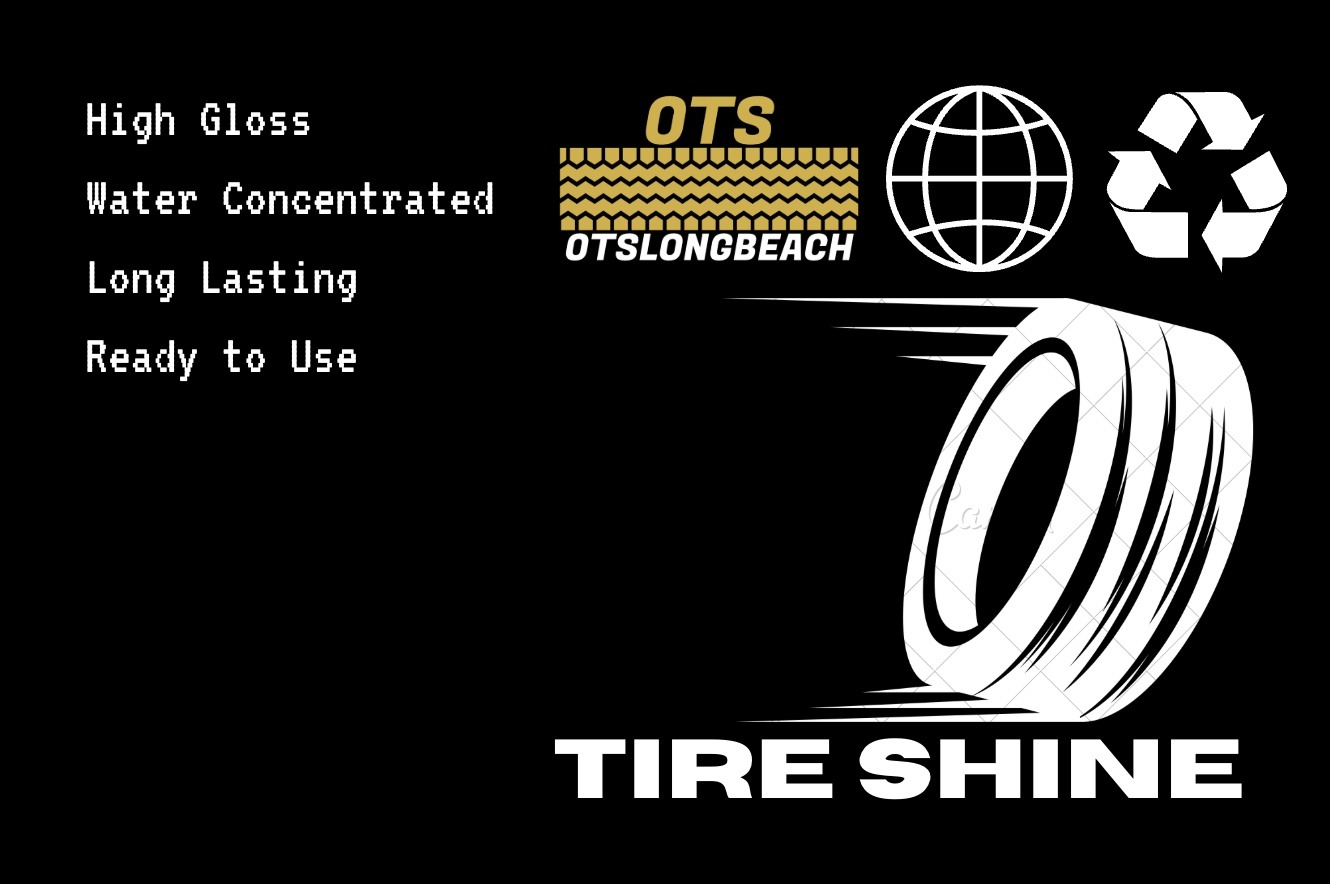 OTS Tire Shine — ready-to-use, water-based high-gloss tire dressing